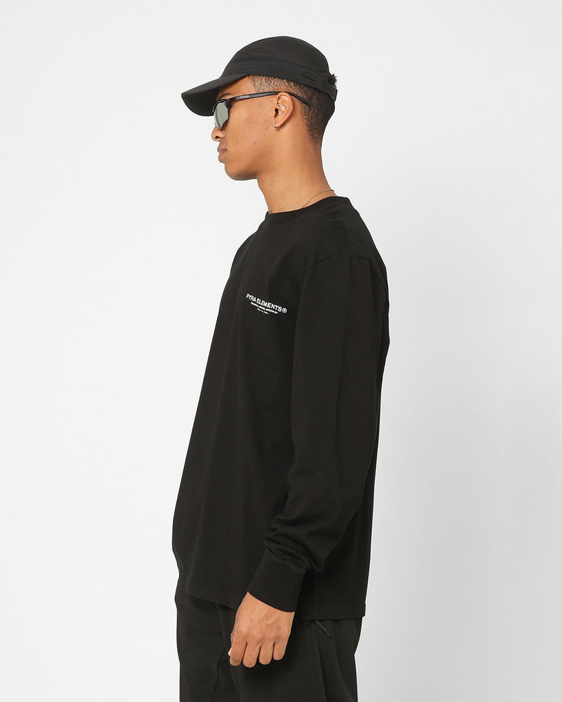 Pyra Markers Long Sleeve T-Shirt Black/White