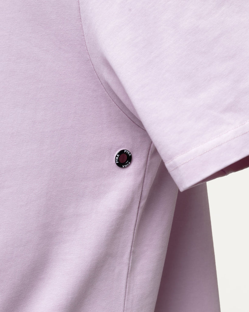 STACKED LOGO TEE DUSTY PINK