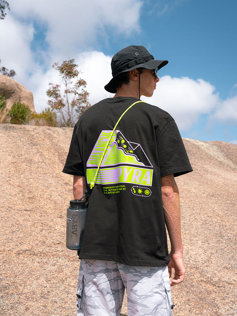 AVALANCHE TEE - BLACK / GREEN