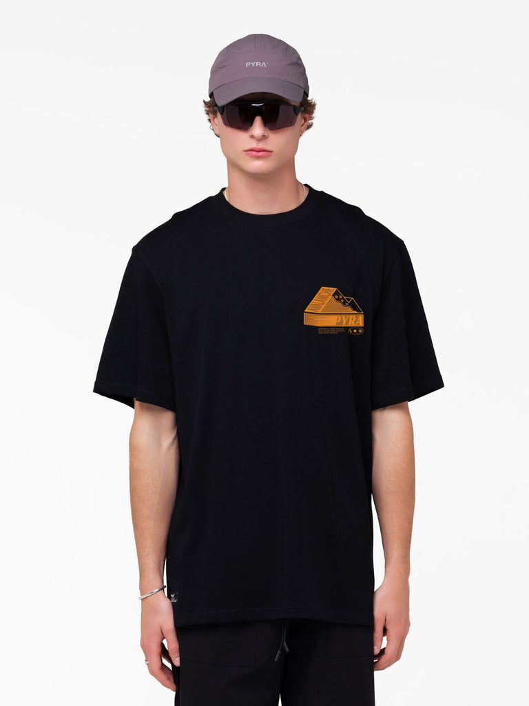 AVALANCHE TEE BLACK / ORANGE