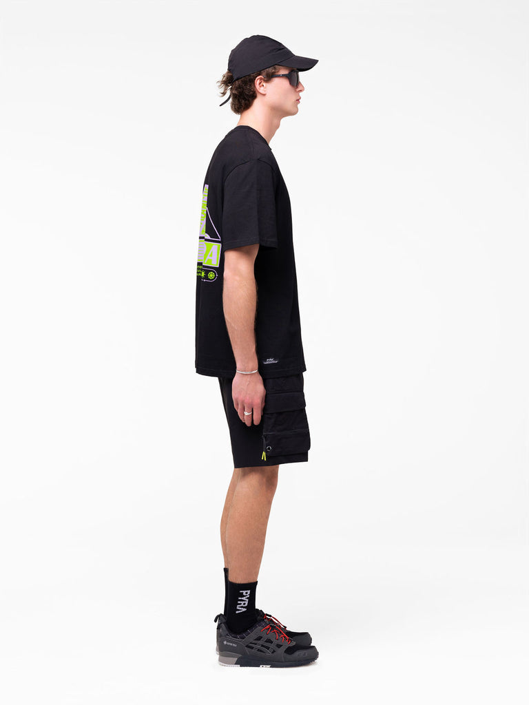 AVALANCHE TEE - BLACK / GREEN
