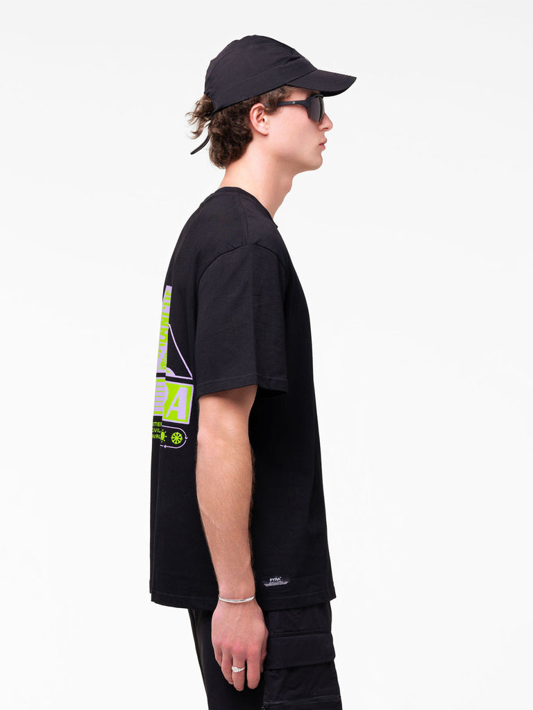 AVALANCHE TEE - BLACK / GREEN