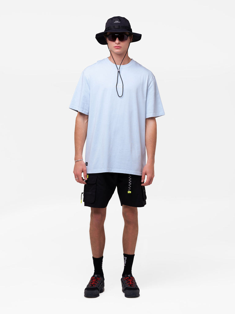 STACKED LOGO TEE PALE BLUE