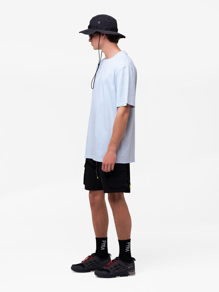 STACKED LOGO TEE PALE BLUE
