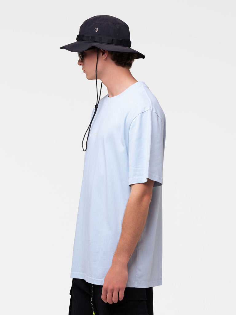 STACKED LOGO TEE PALE BLUE