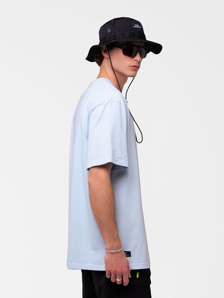STACKED LOGO TEE PALE BLUE