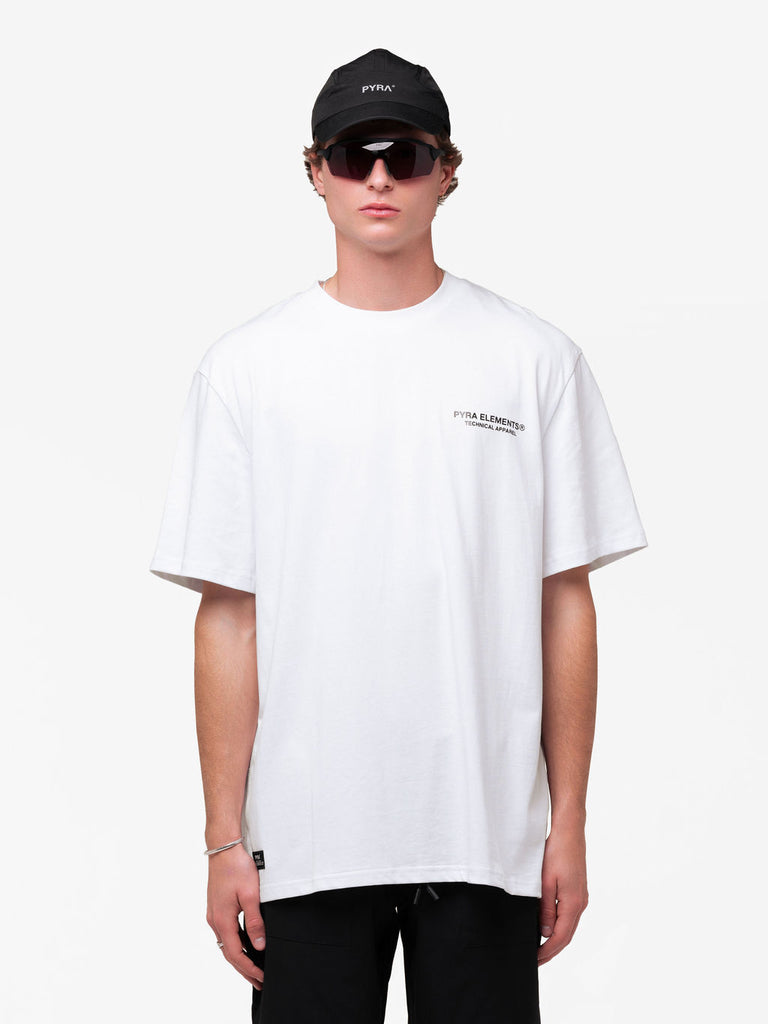 TECHNICAL LOGO TEE WHITE / BLACK