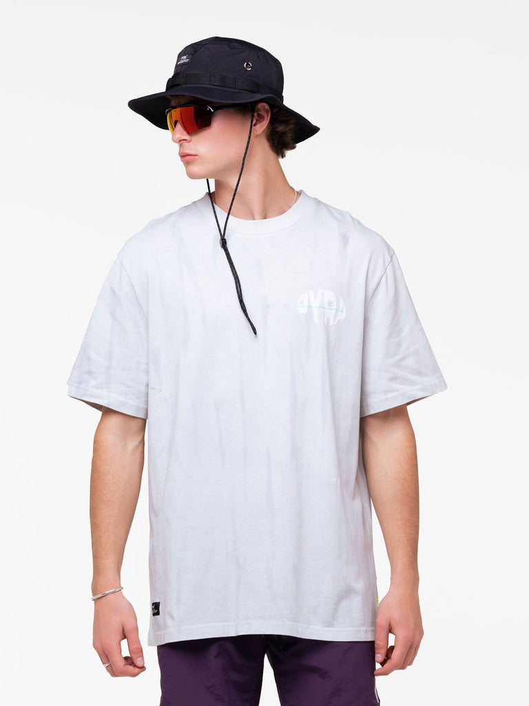 FISH EYE TEE TIEDYE GREY