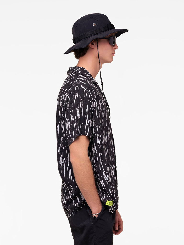 GLITCH SHORT SLEEVE SHIRT BLACK