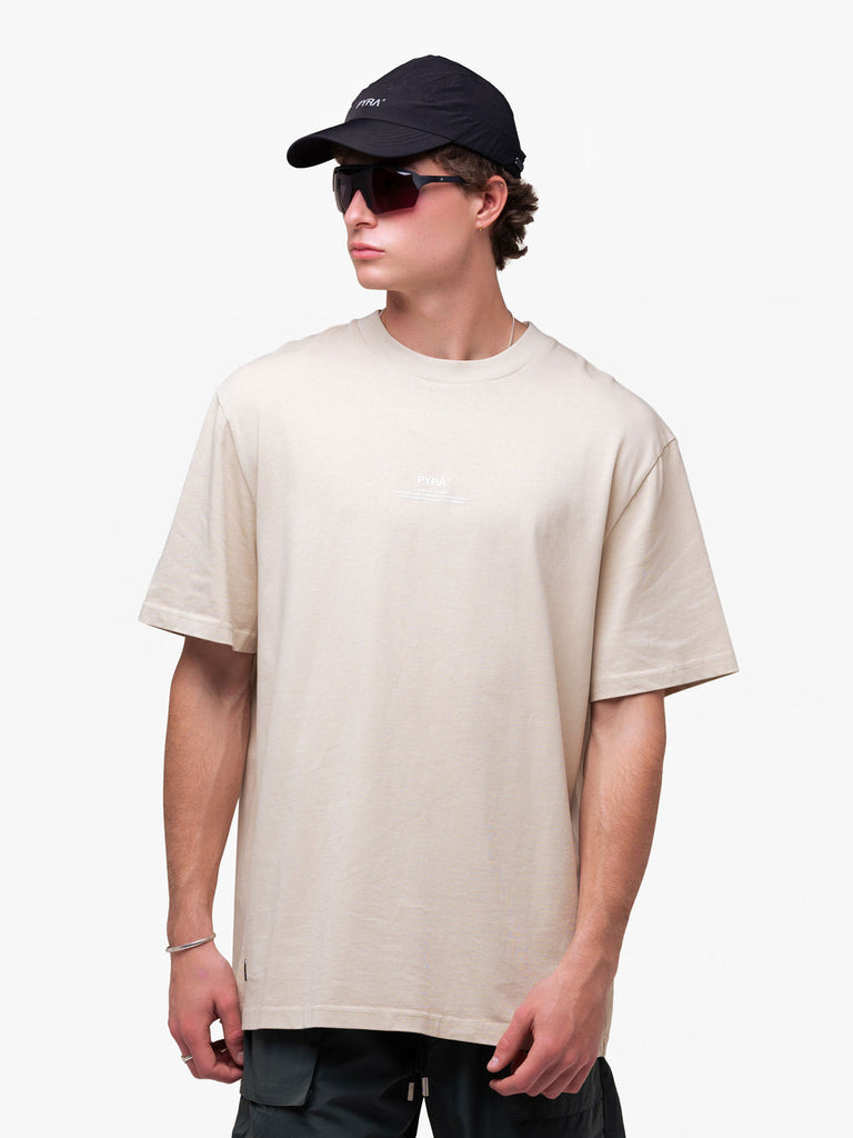 STACKED LOGO TEE MUSHROOM
