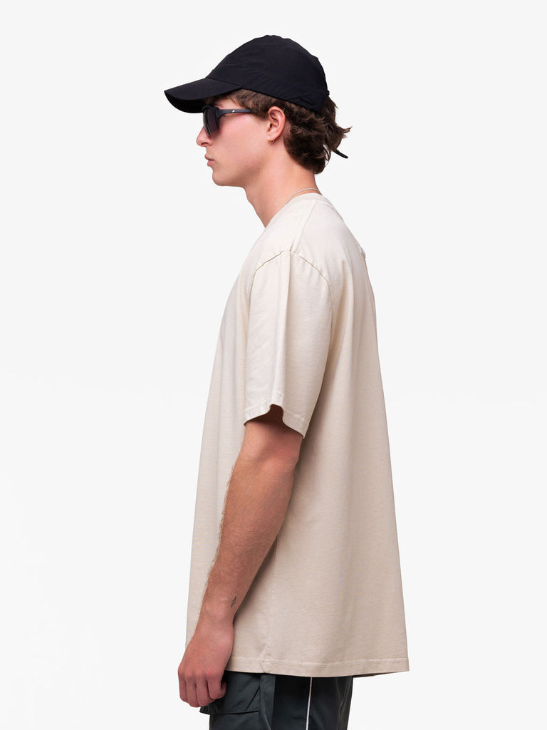 STACKED LOGO TEE MUSHROOM