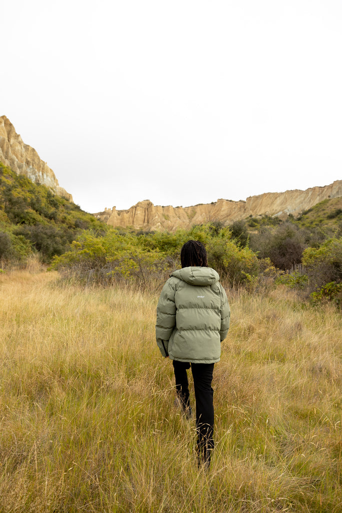 PYRA Alpine Puffa Jacket Olive Green