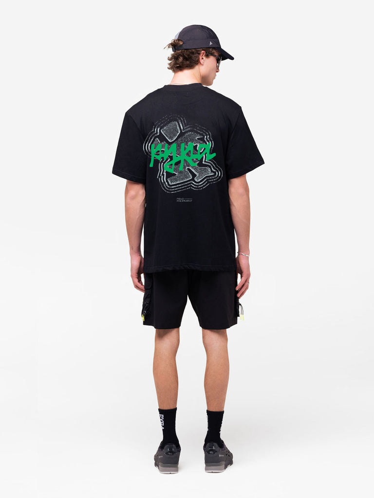 RUN MAN TEE BLACK / GREEN