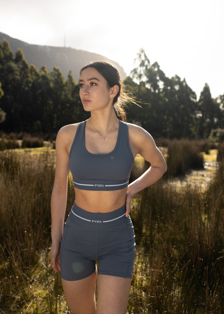 PYRA Women's Summit Sports Bra Vintage Indigo