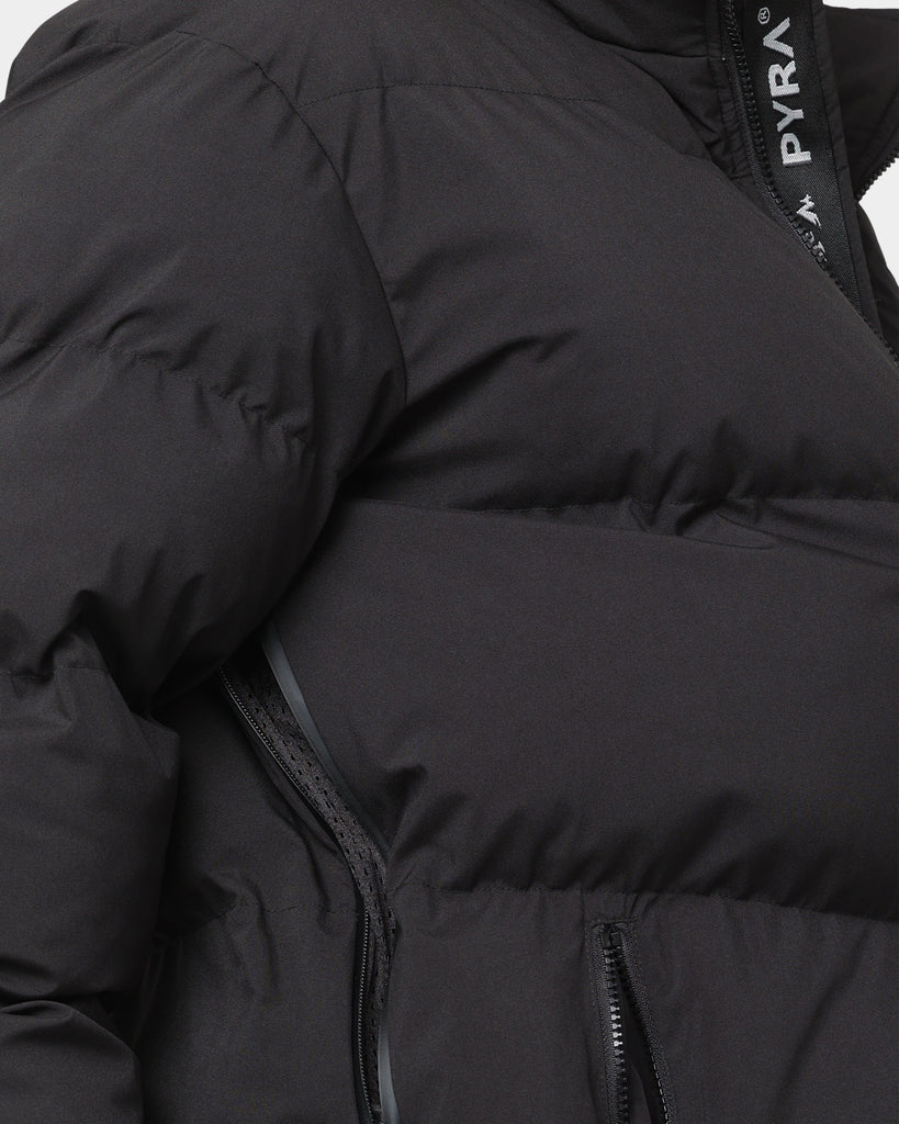 PYRA Padded Puffa Jacket Black