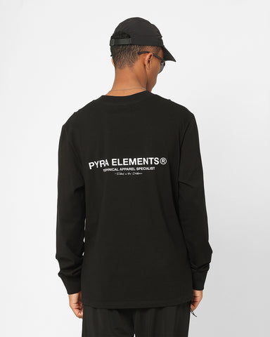 Pyra Markers Long Sleeve T-Shirt Black/White