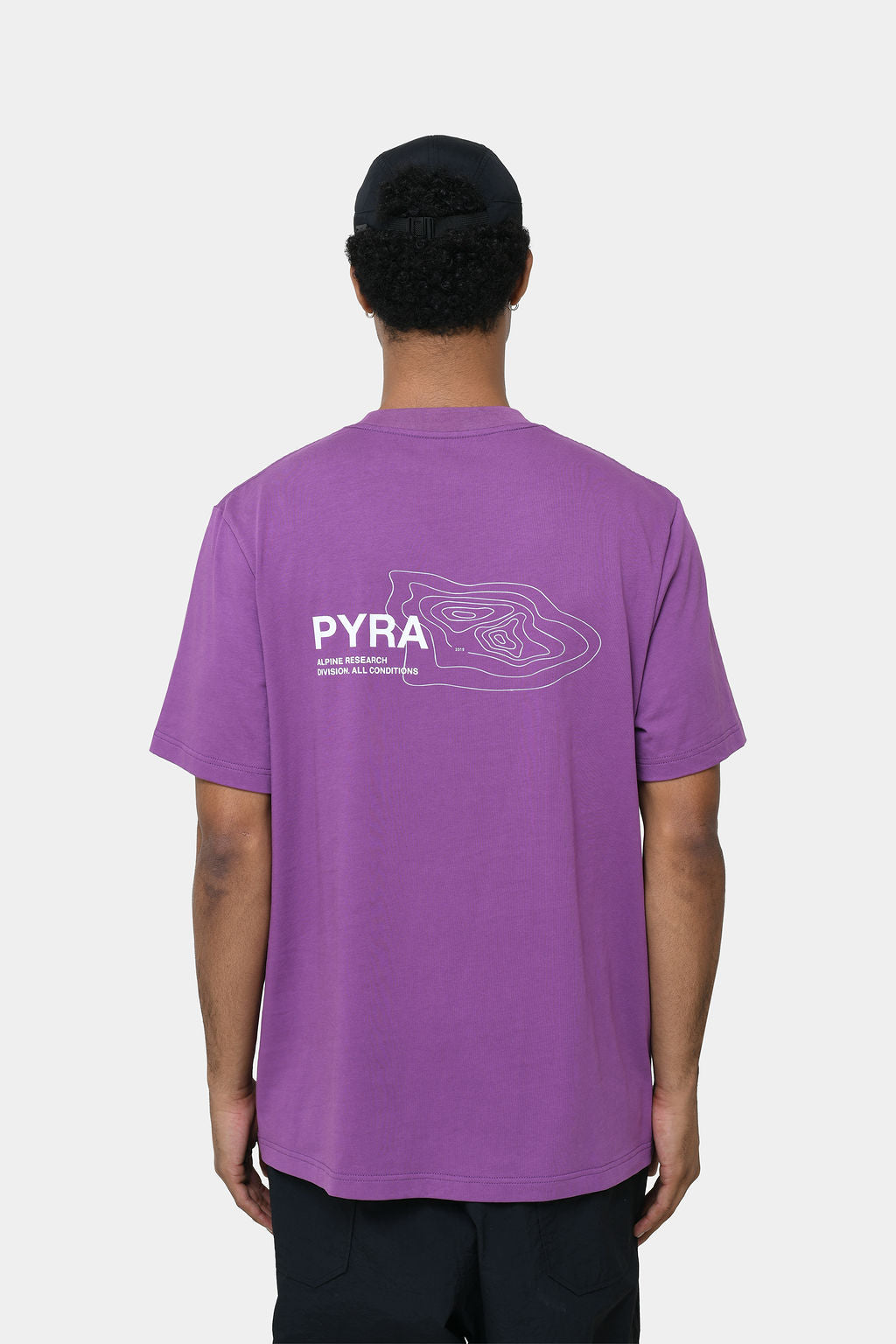 TOPOGRAPHIC TEE- PURPLE