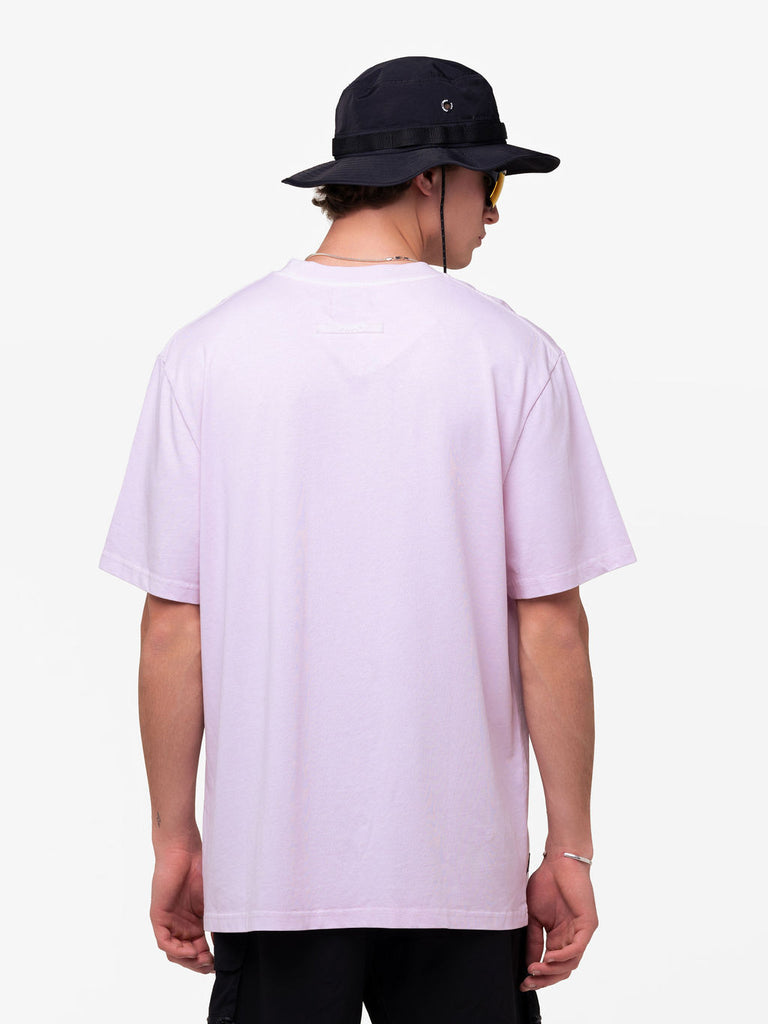 STACKED LOGO TEE DUSTY PINK