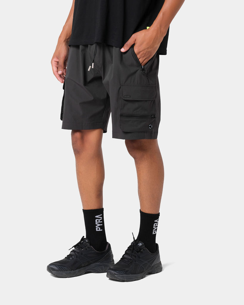 Nero Cargo Shorts Black