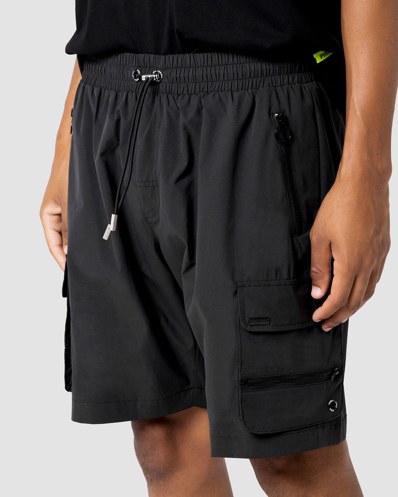 Nero Cargo Shorts Black