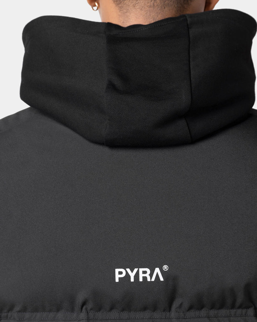PYRA Sleeveless Puffa Vest Black