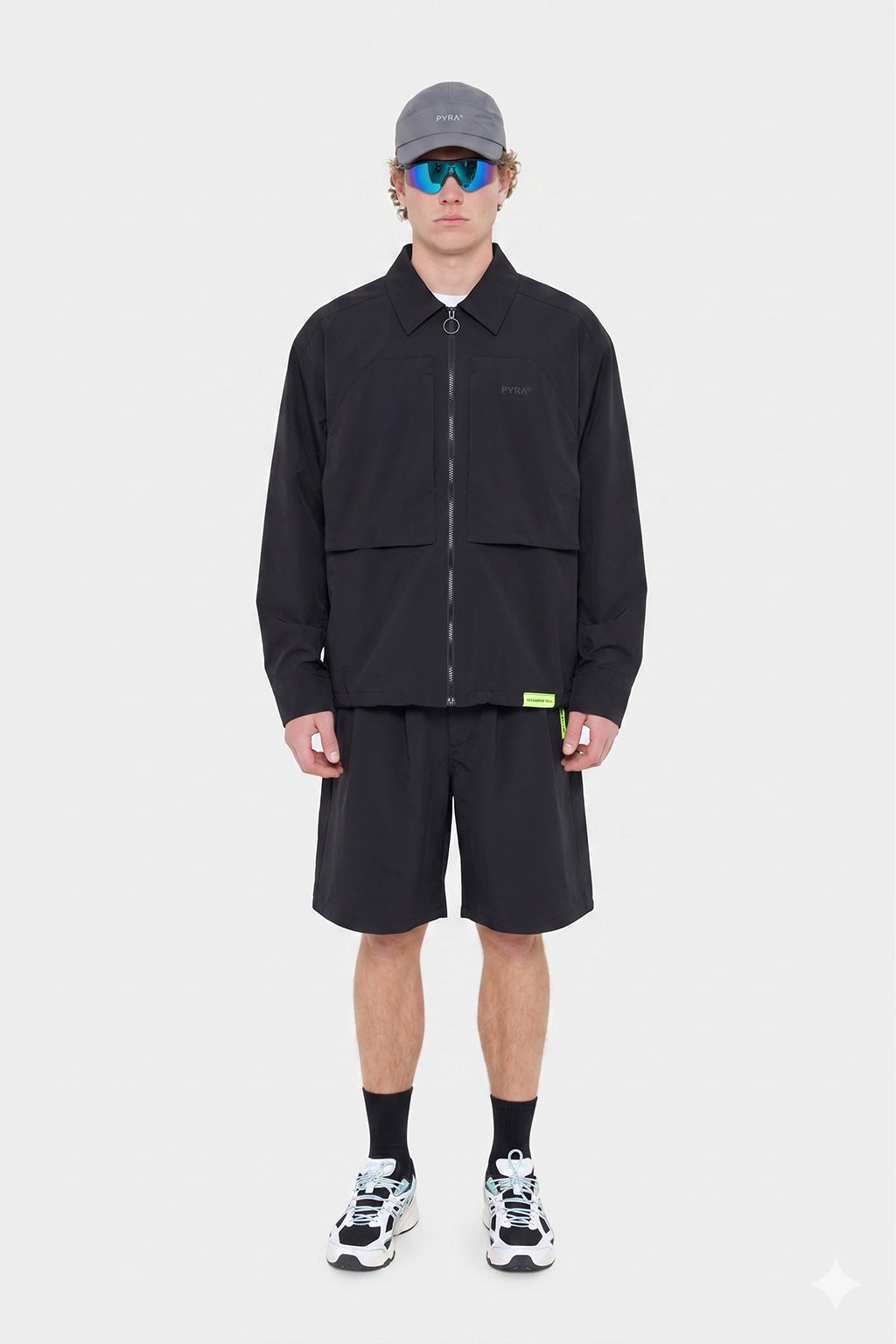 NERO NYLON OVERSHIRT - BLACK – PYRA ELEMENTS