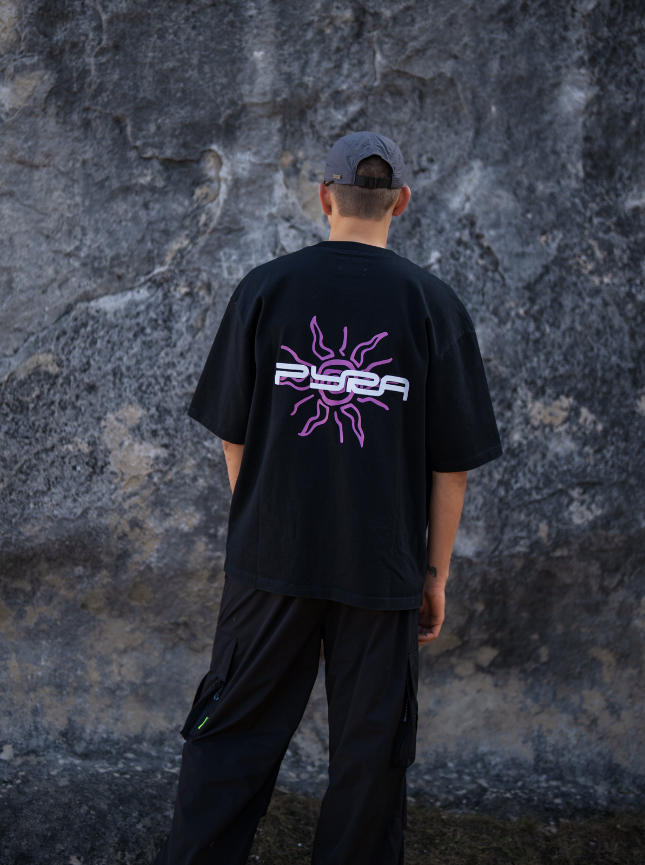 LUNA BOX TEE- BLACK