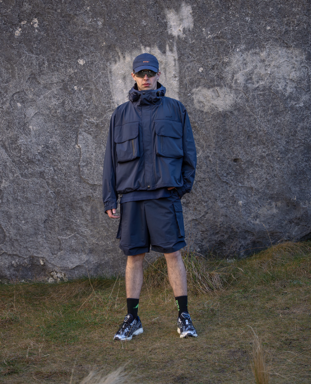 CARGO SHELL JACKET- NAVY
