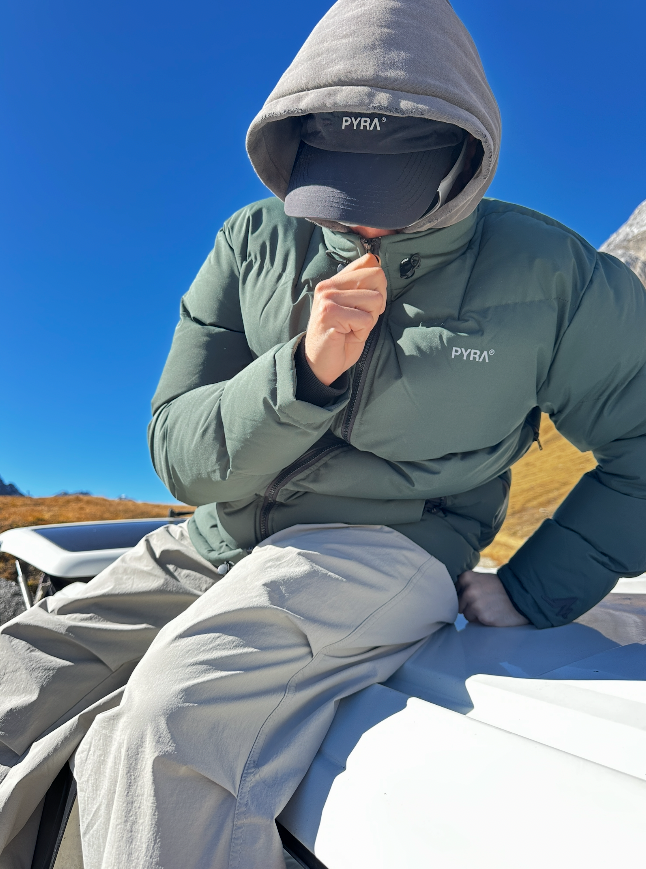 PADDED PUFFA JACKET - OLIVE