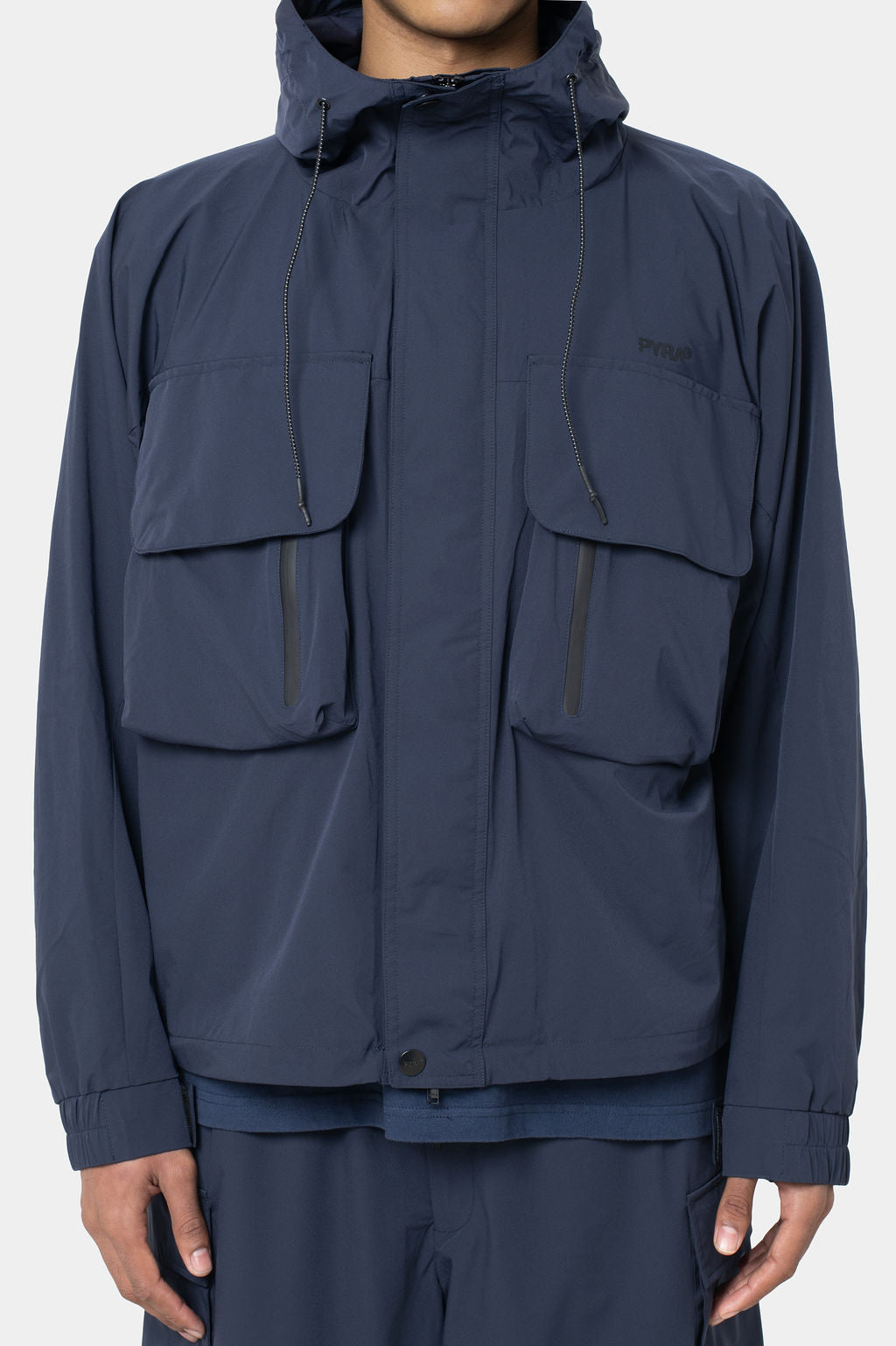CARGO SHELL JACKET- NAVY – PYRA ELEMENTS
