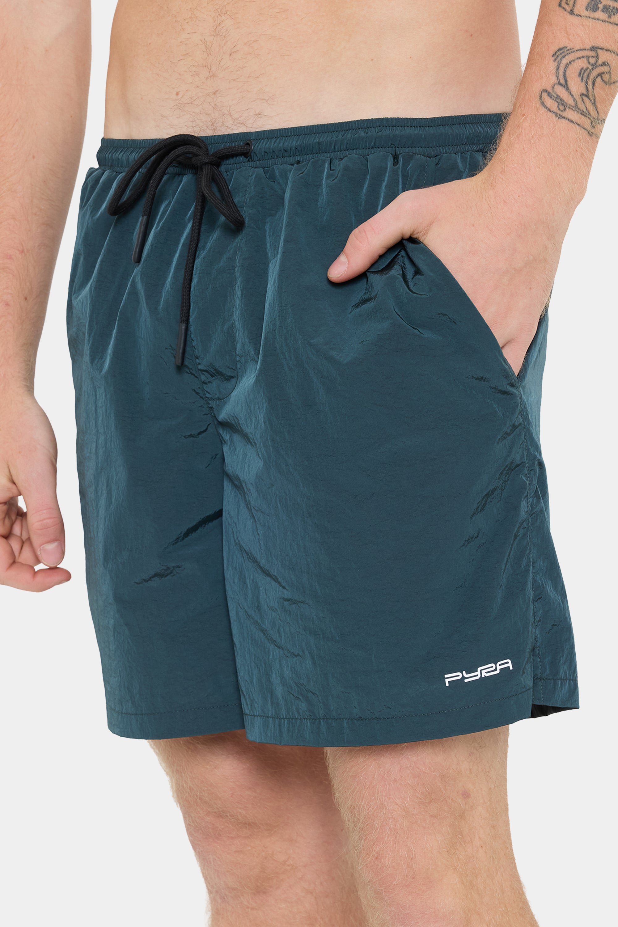 NYLON BEACH SHORT - FOREST