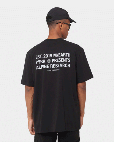 PYRA Alpine Research T-Shirt Black/3M