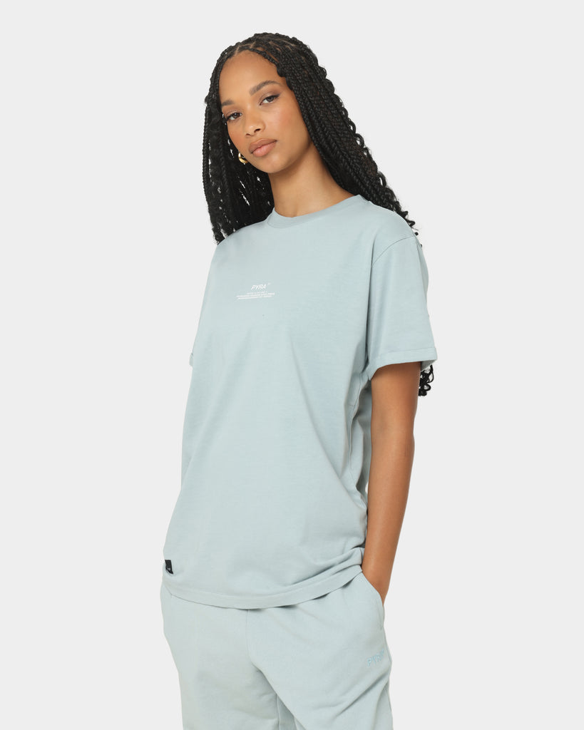 PYRA Women's Stacked Rolled T-Shirt Grey Mist