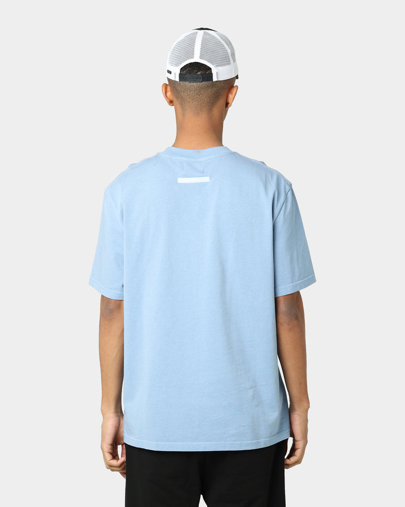 Pyra Stacked Logo T-Shirt Blue Fog