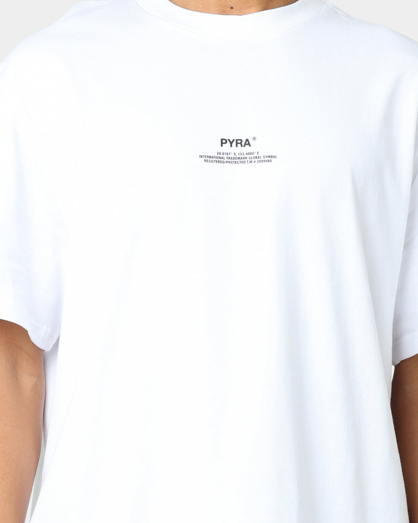 Pyra Stacked Logo T-Shirt White/Black