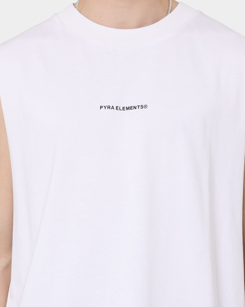 PYRA Micro Elements Tank T-Shirt White/Black