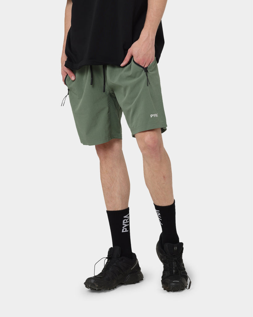 PYRA Pace Shorts Olive