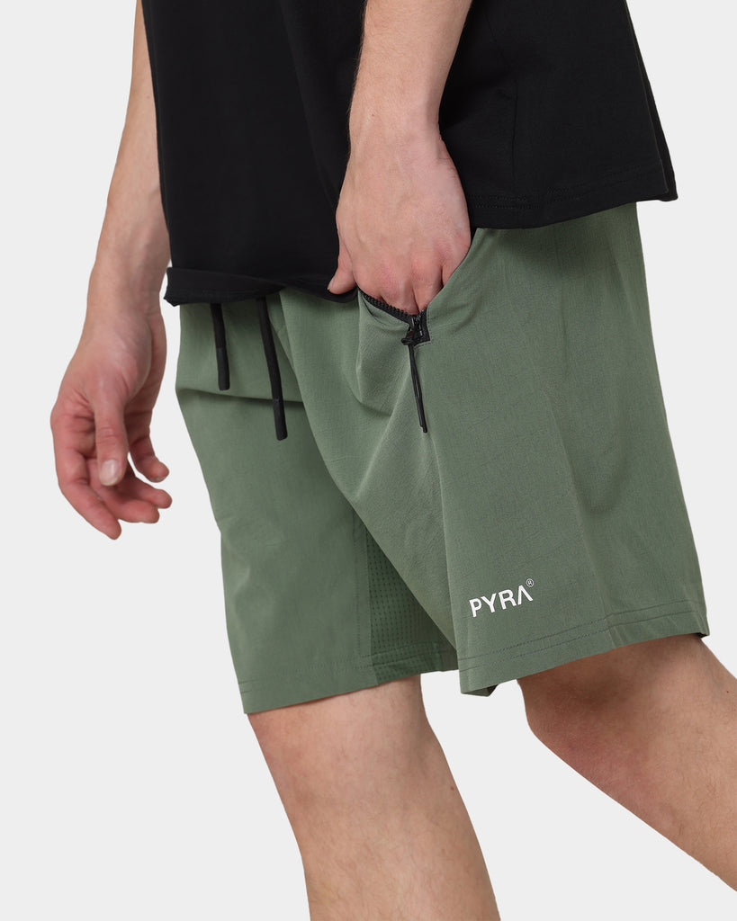 PYRA Pace Shorts Olive
