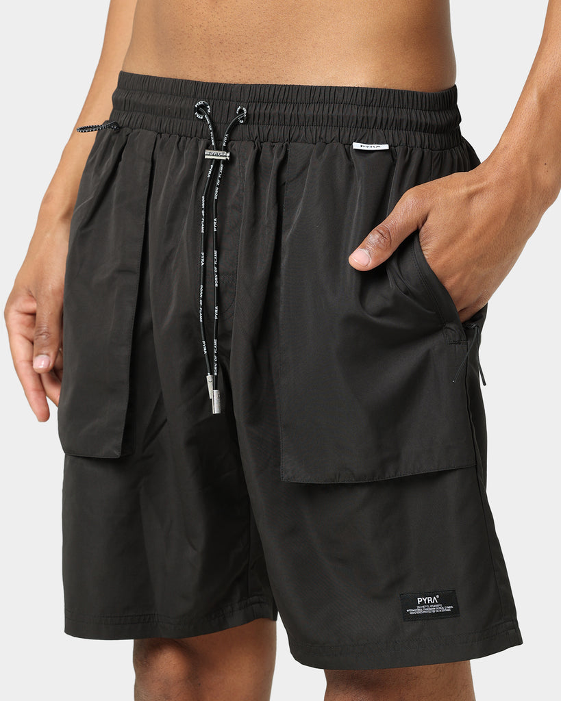 Pyra Fuji Nylon Shorts Black