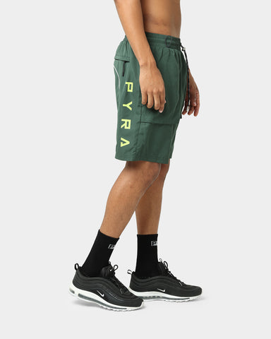 Fuji Nylon Shorts Olive / Volt