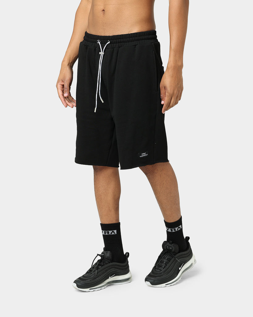 Pyra Raw Slouch Shorts Black