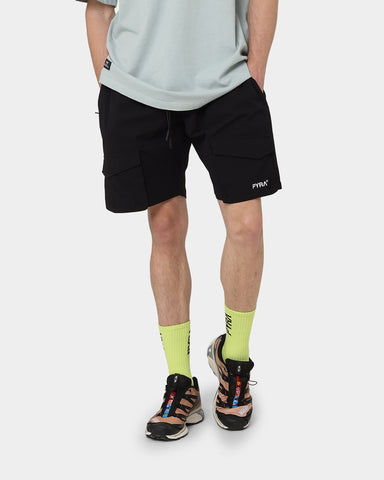 PYRA Flex Cargo Shorts Black