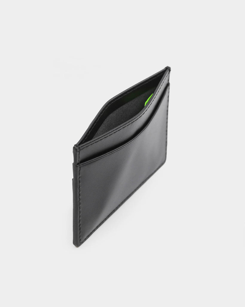 PYRA Leather Card Wallet Black Leather