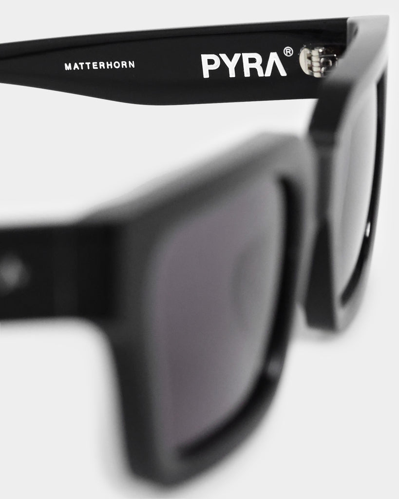 PYRA Matterhorn Sunglasses Black/Grey Lens