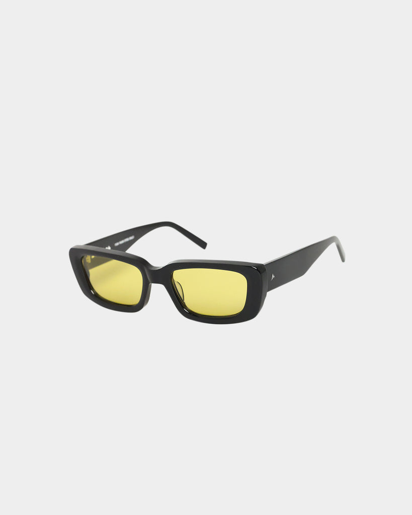 PYRA Mt Kozciuszko Sunglasses Black/Light Yellow