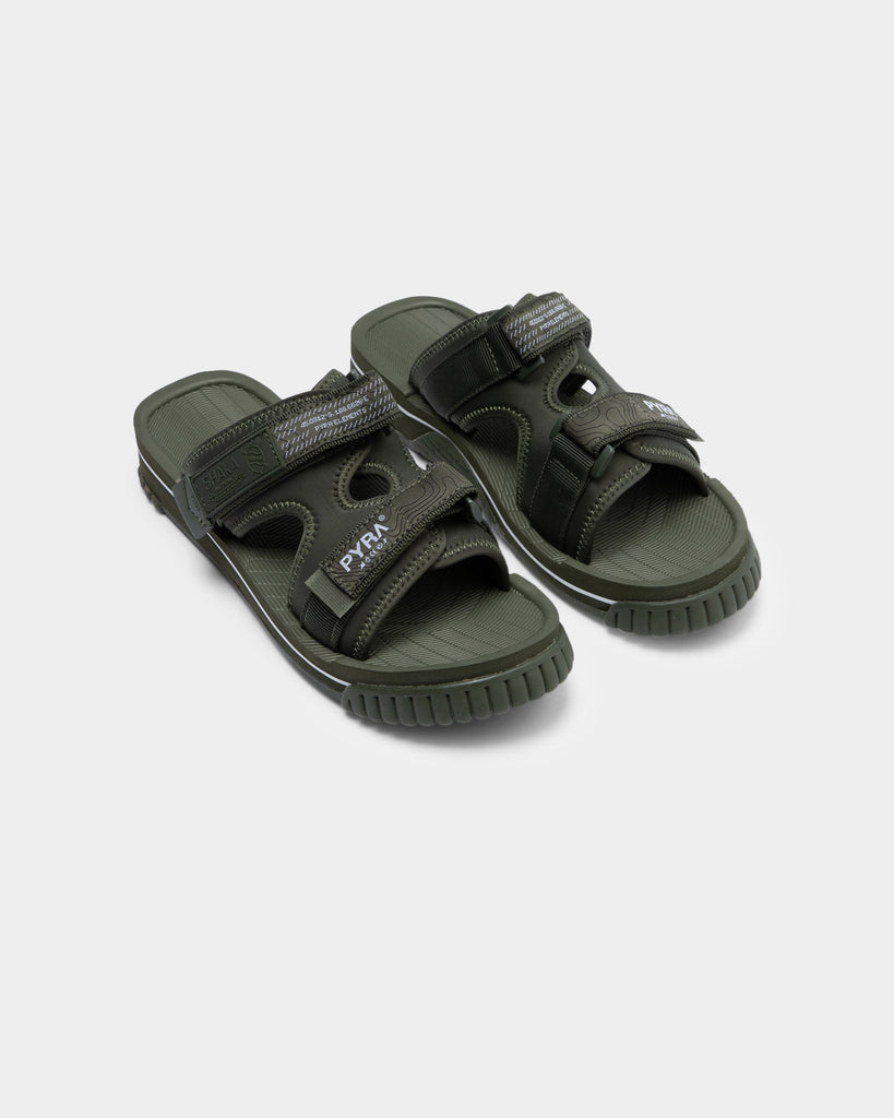 PYRA Men's PYRA x Shaka Chill Out Sandal Olive Green